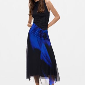 Mouwloze midijurk - BLUE - XS