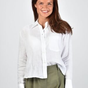 Academia blouse Mia 76DT2-020 white plain