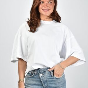Agolde t-shirt Ellerly A7427-1521 white