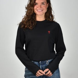Ami Paris t-shirt ADC Ts Ml Rouge BFUTS235.724 noir