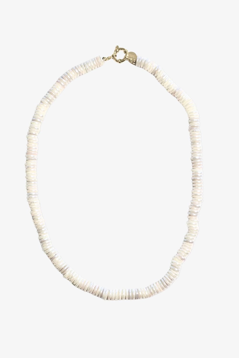 Bonnie Studios Disco Pearl Necklace BS978 White 1 Bonnie Studios Disco Pearl Necklace BS978 White