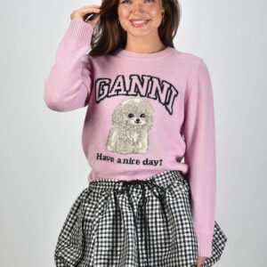 Ganni trui K2499 chalk pink