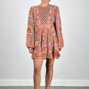 Farm Rio jurk 348878 boho enhance mocha