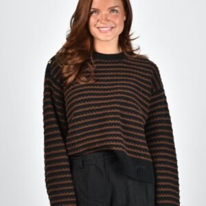 Ganni trui A1070114 chocolate plum