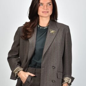 Golden Goose blazer GWP02332.P002094.83120 cocoa brown/turquoise