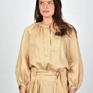 Greek Archaic Kori blouse S26K-1004087 beige