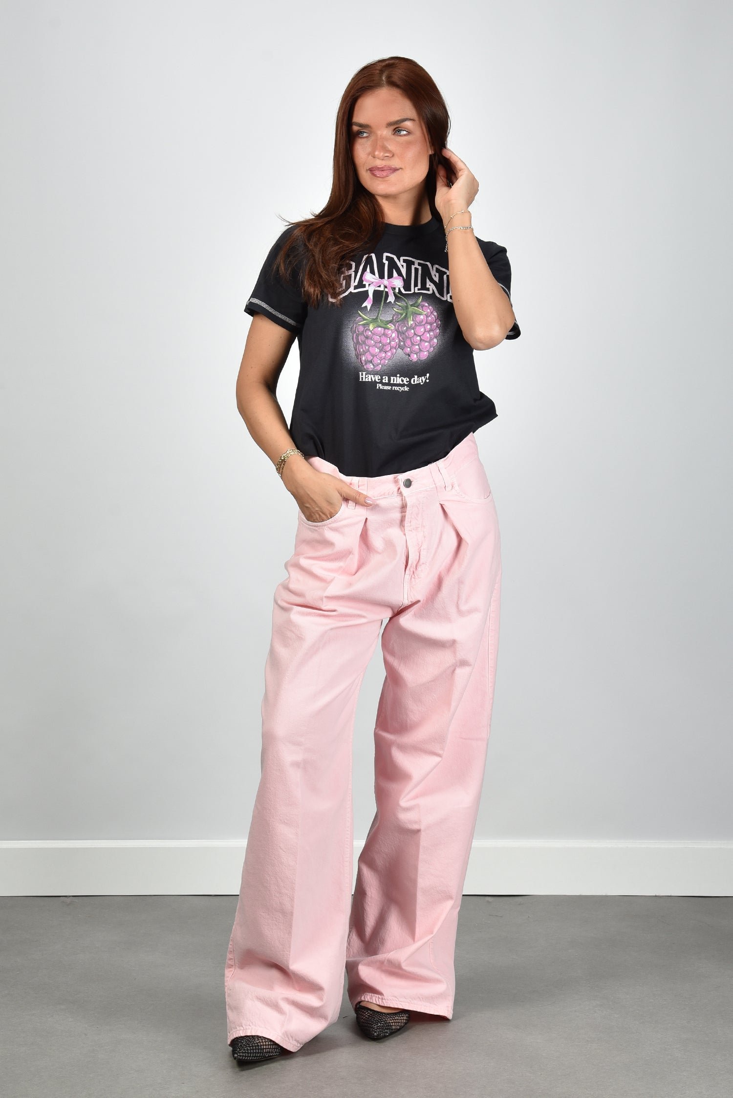 Haikure jeans Candy Twill HEW03340GF146PP flamingo 1 Haikure jeans Candy Twill HEW03340GF146PP flamingo