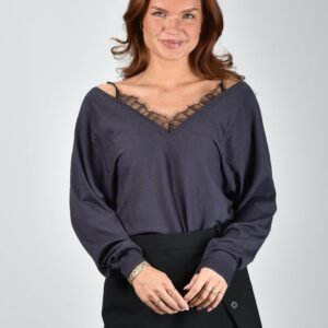 IRO trui Aubepine WP12AUBEPINE shadow blue