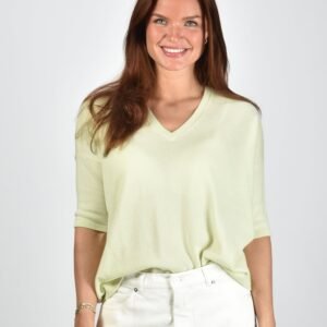 Les Tricots de Lea trui Martinettie 37774 water green