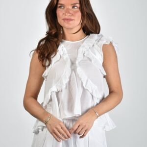 Marant Etoile Blouse Nalou HT0828FA-B3J04E white