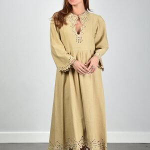 Marant Etoile jurk Tianny PRO0656FB-D1J04E sahara