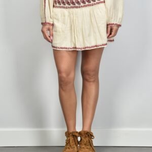 Marant Etoile rok Picadilia JU0160FB-D1J16E beige/red