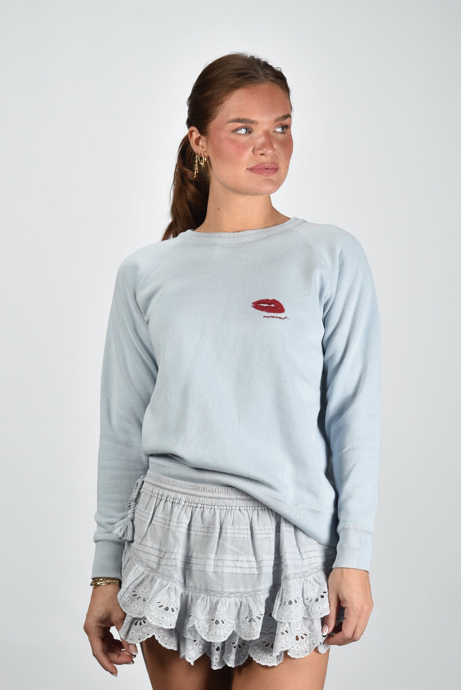 Marant Etoile trui Millyny SW0160FA-D1M02E powder blue 1 Marant Etoile trui Millyny SW0160FA-D1M02E powder blue