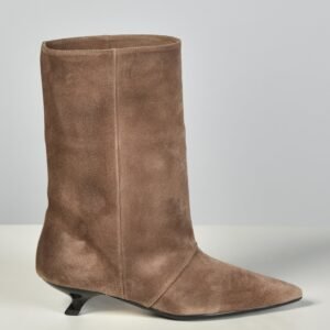 Rotue enkellaarsjes Taboo velour desert