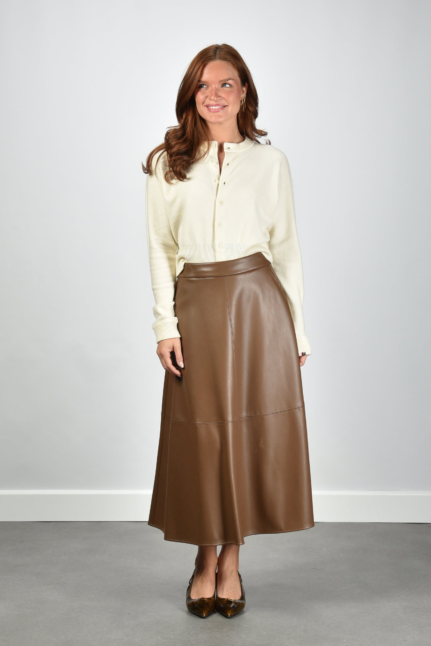 S Max Mara rok Ninfa 003 tobacco 1 S Max Mara rok Ninfa 003 tobacco