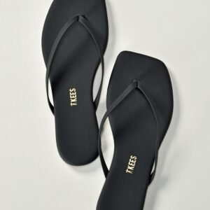 TKEES slippers Square Toe Lily SQLIL-03 black