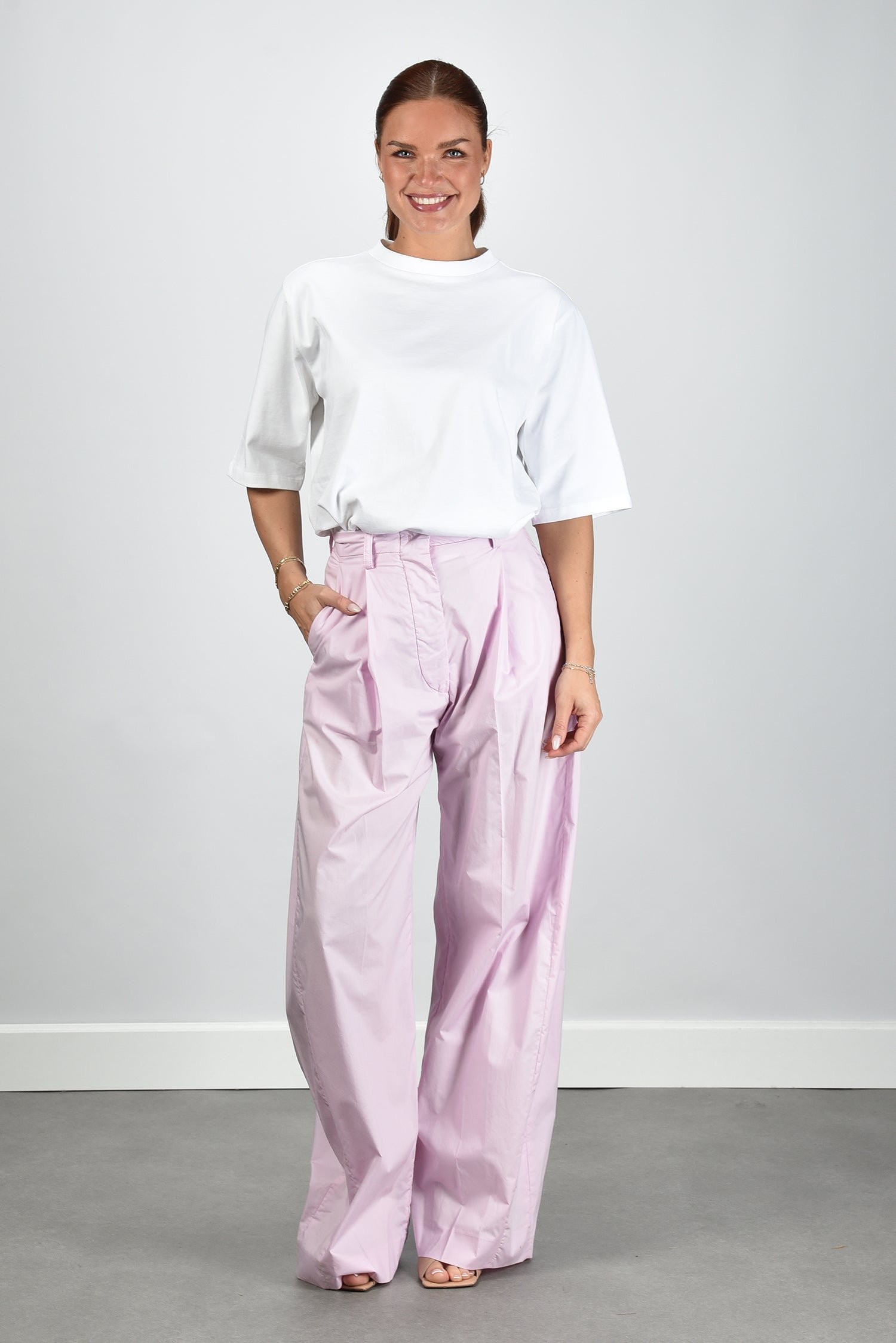 The Latest broek Billie TLWD3111T0160LNTP pink 1 The Latest broek Billie TLWD3111T0160LNTP pink
