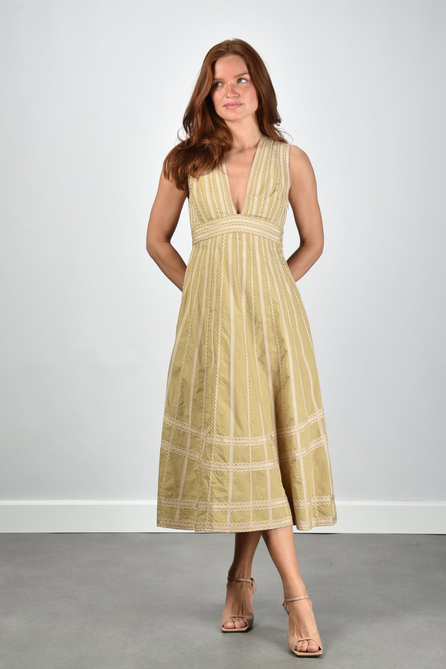 Ulla Johnson jurk PS260116 sand 1 Ulla Johnson jurk PS260116 sand