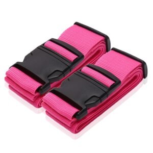 Bagageband - 2x Kofferriem Roze