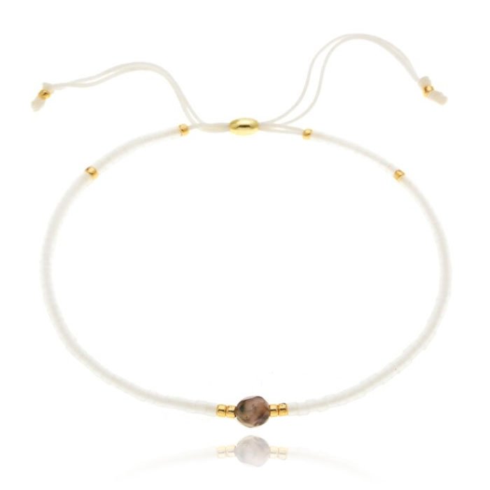 Deja Armband Miyuki Glas kralen - White 1 Deja Armband Miyuki Glas kralen - White