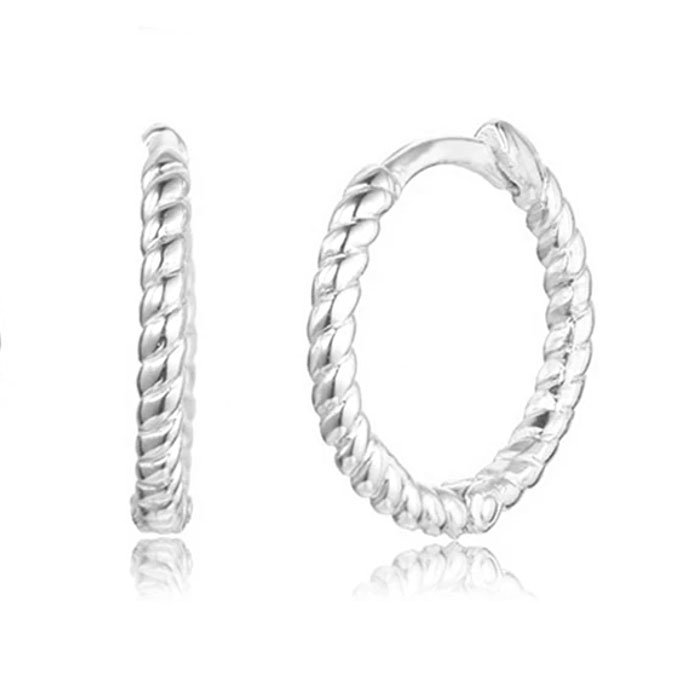 Elenza 925 Zilver Gedraaide Oorringen-8mm 1 Elenza 925 Zilver Gedraaide Oorringen-8mm