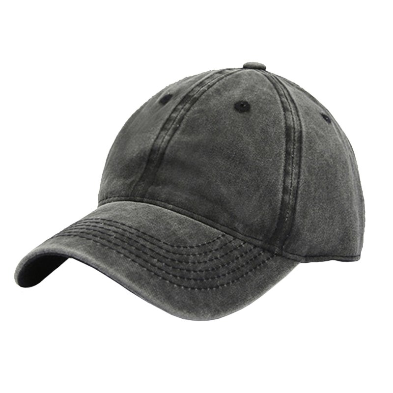 LGT JWLS Effen Baseball Cap met Faded Look - Zwart 1 LGT JWLS Effen Baseball Cap met Faded Look - Zwart