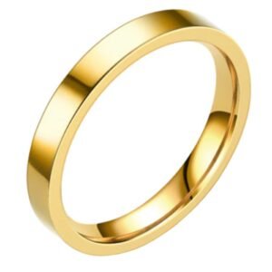 LGT Jewels smalle stalen ring Goudkleurig 3mm-20mm
