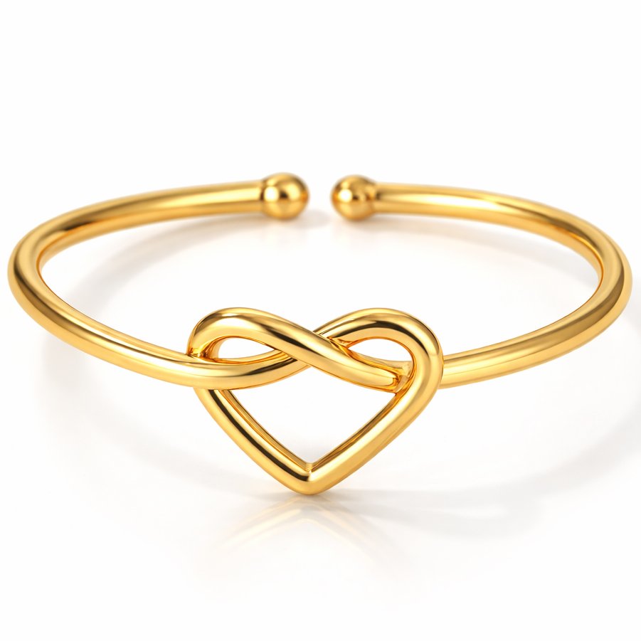 LGT JWLS Dames Ring One Size Goudkleurig Hart 1 LGT JWLS Dames Ring One Size Goudkleurig Hart