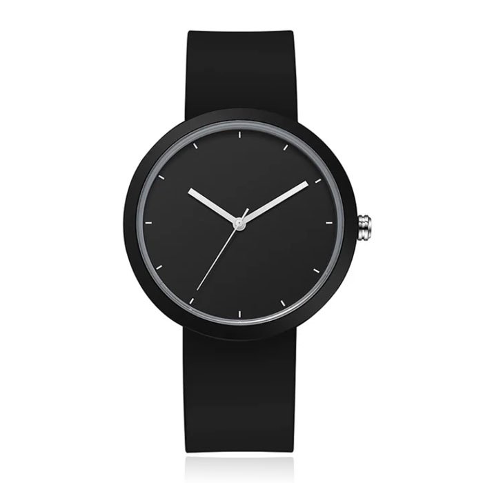 LGT JWLS Dameshorloge met Zwarte Rubberen Band - Zwarte Horlogekast met PVD Coating, Minimalistisch Design 1 LGT JWLS Dameshorloge met Zwarte Rubberen Band - Zwarte Horlogekast met PVD Coating, Minimalistisch Design