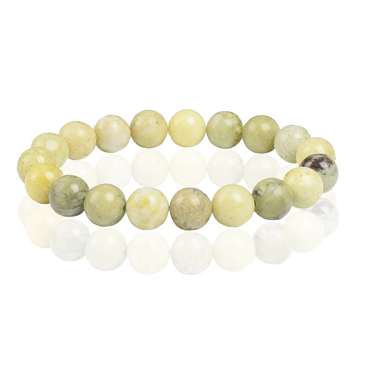 Memphis Natuursteen Armband 10mm - Lemon Stone 1 Memphis Natuursteen Armband 10mm - Lemon Stone