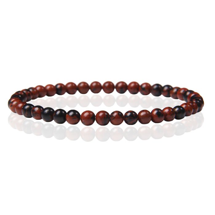 Memphis Natuursteen Armband - 4mm Swan 1 Memphis Natuursteen Armband - 4mm Swan