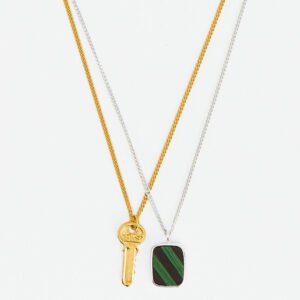 Wouters & Hendrix ketting Necklace with Key and Mosaic NSC105 mix 55-60cm