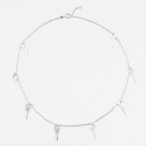 Wouters & Hendrix ketting Necklace with Repetitive Keys NSC085 sterling silver